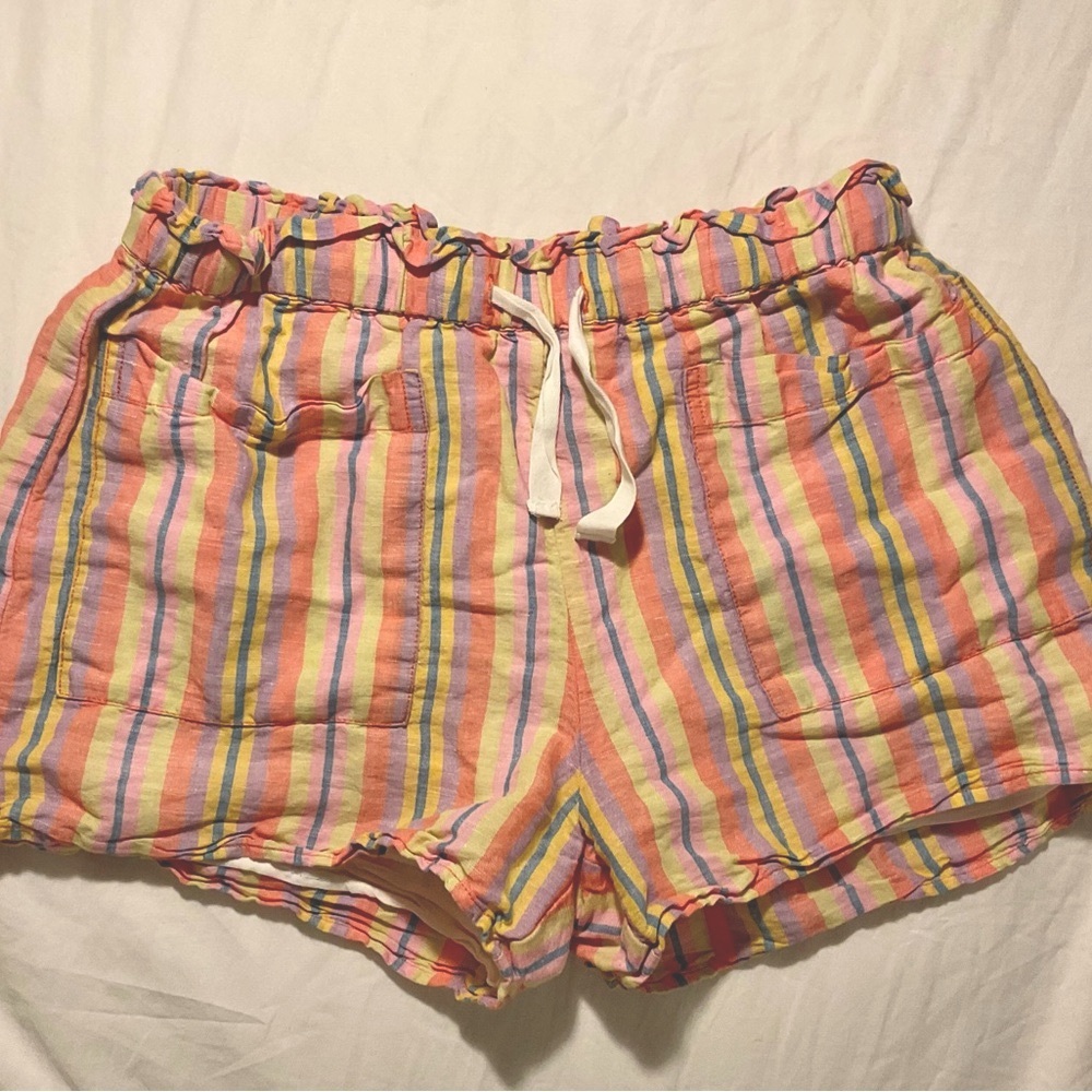 Girls striped shorts, j crew